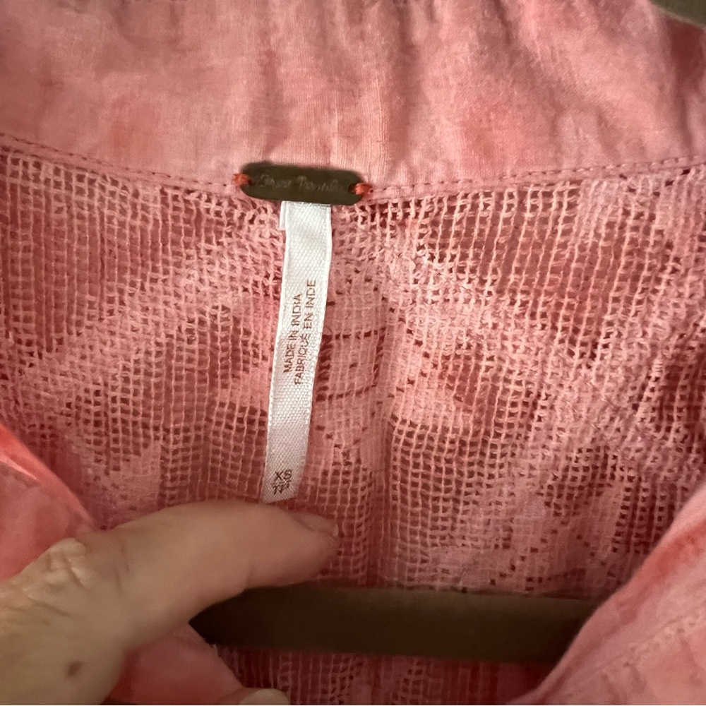 Free People Sleeveless Top Salmon Pink Size XS - Picture 4 of 8